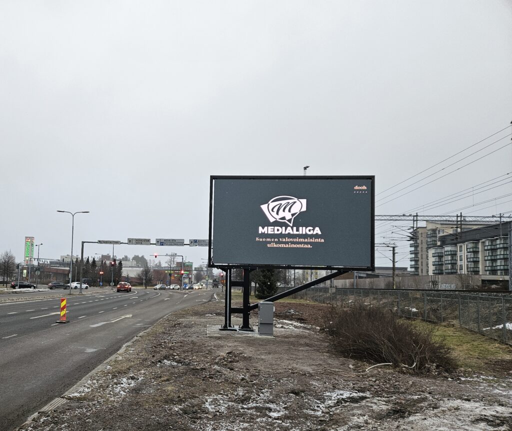 MediaLiiga Kerava – Mainosnäyttö
