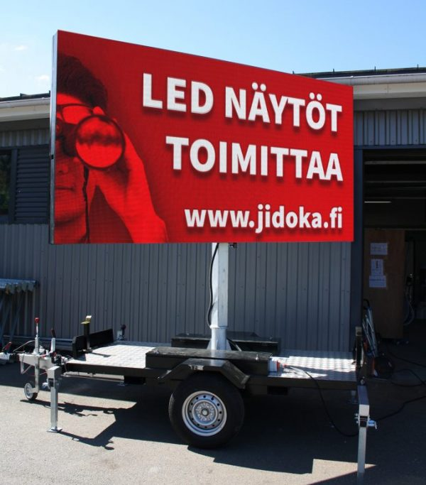 Vuokrattava LED-kärry tilapäistarpeeseen